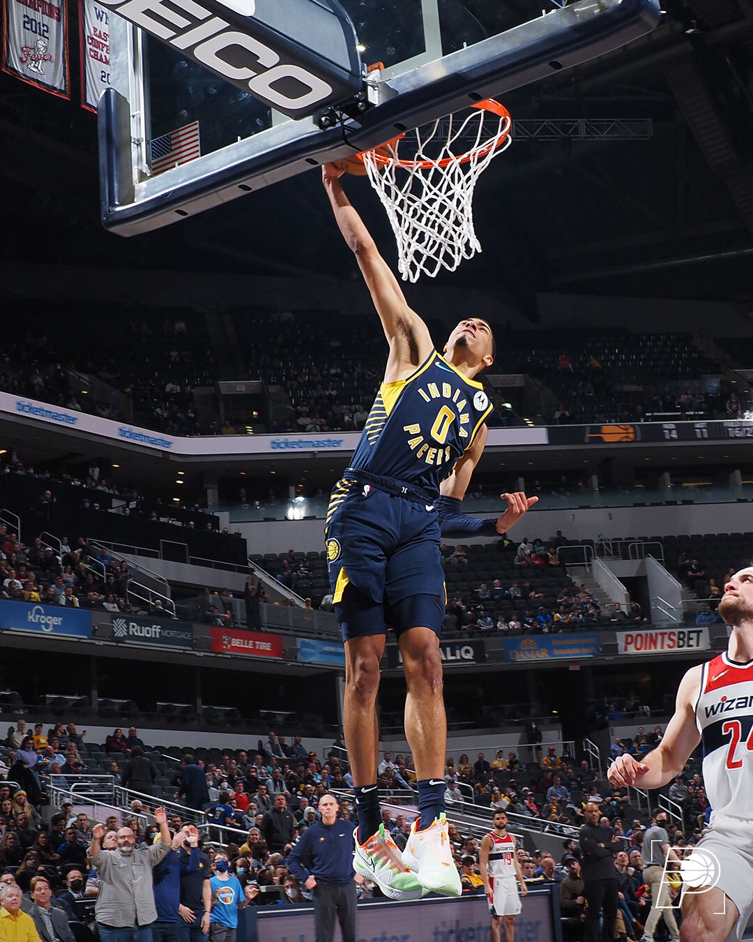Tyrese Haliburton #0 of the Indiana Pacers. –PACERS PHOTO