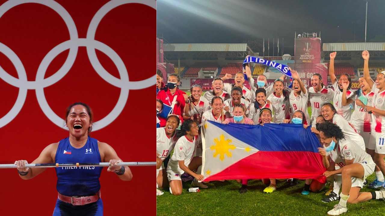 Hidilyn Diaz and the Philippine women's football team both made history. 