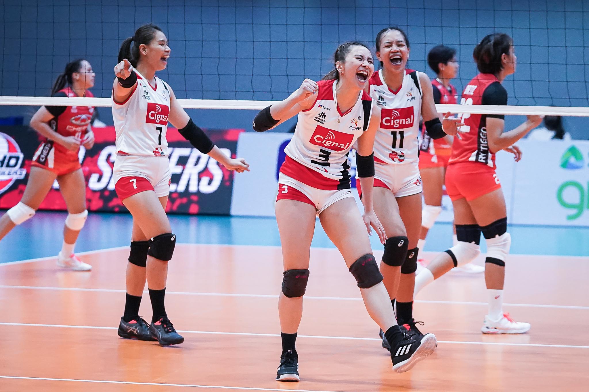 Cignal HD Spikers in their first game in the 2022 PVL Open Conference. 
