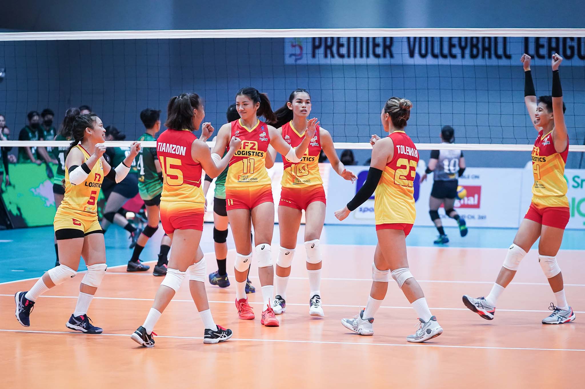 F2 Logistics in its first game in the PVL Open Conference on Wednesday.  PVL MEDIA OFFICE