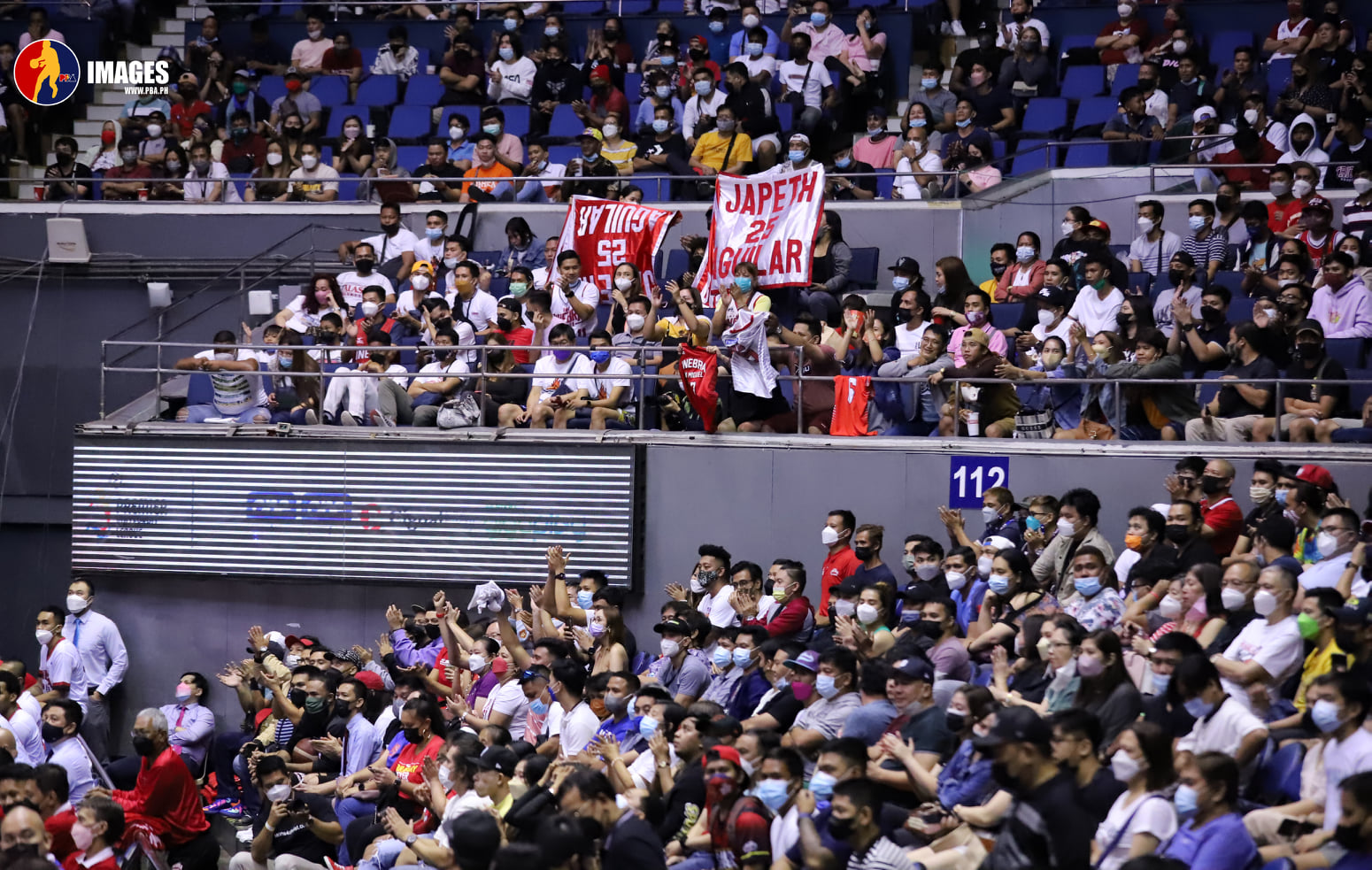 Crowd during the 2021 PBA Governors' Cup quarterfinals at Smart Araneta Coliseum. 
