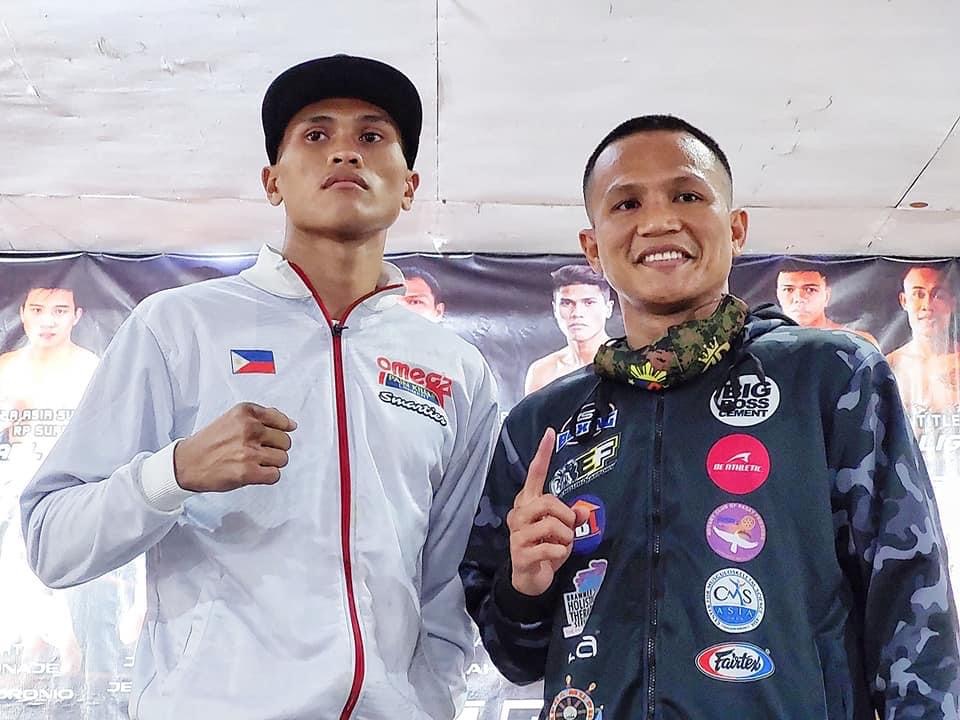 Ifugao boxing prospect Carl Jammes Martin (right) is expected to face a stiff challenge against veteran internationalist Ronnie Baldonado in a 12-round WBA Asia superbantamweight title fight Saturday, March 12, at the Elorde Sports Complex in Sucat, Parañaque.