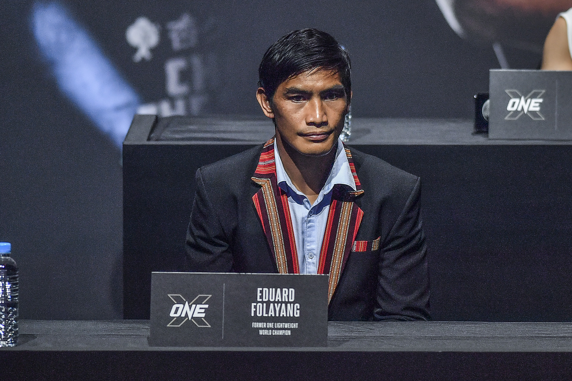 Team Lakay's Eduard Folayang during ONE X press conference at Singapore Indoor Stadium. ONE CHAMPIONSHIP PHOTO