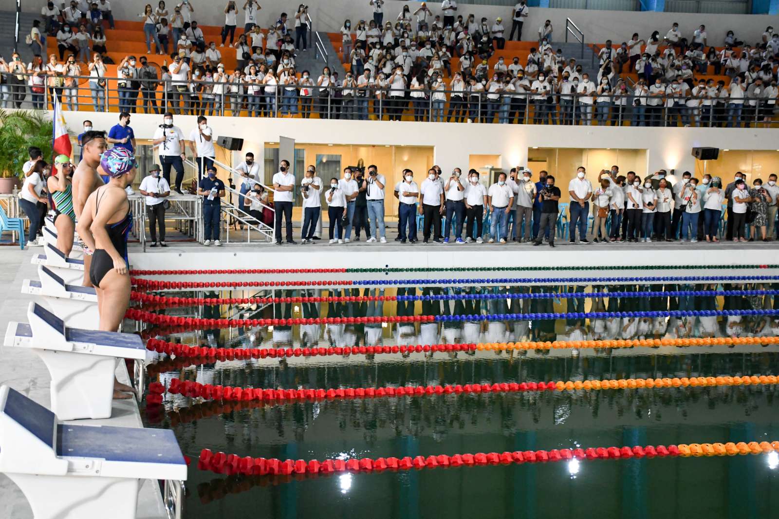 Muntinlupa City unveils the Aquatic Center, the first indoor Olympic-size swimming pool in the Philippines, on March 1. 