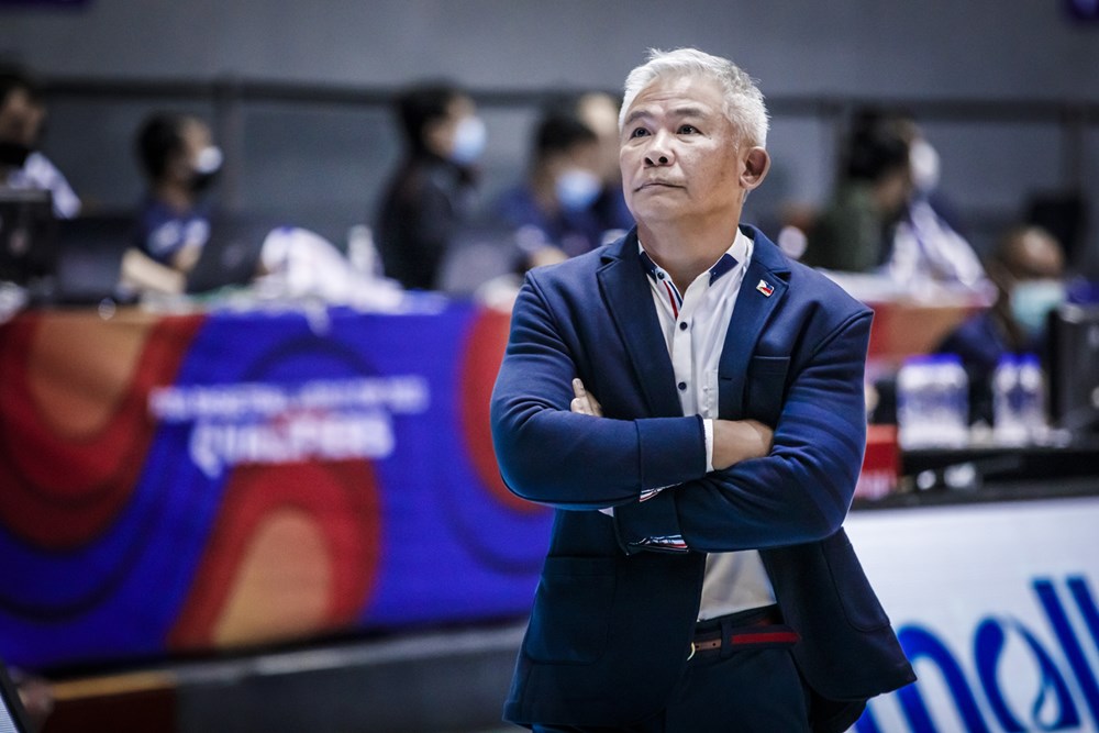 Gilas Pilipinas coach Chot Reyes during the Philippines' game vs New Zealand.
