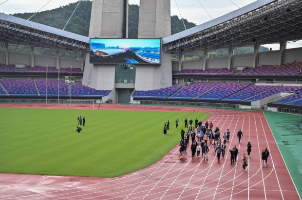 at the Zhejiang Huanglong Sport Centre Stadium in the city of Hangzhou, in Zhejiang province. - The 2022 Asian Games in China is facing the "possibility" of being postponed, a senior official told AFP on April 21, 2022, after a rumour that it would be moved to next year. 