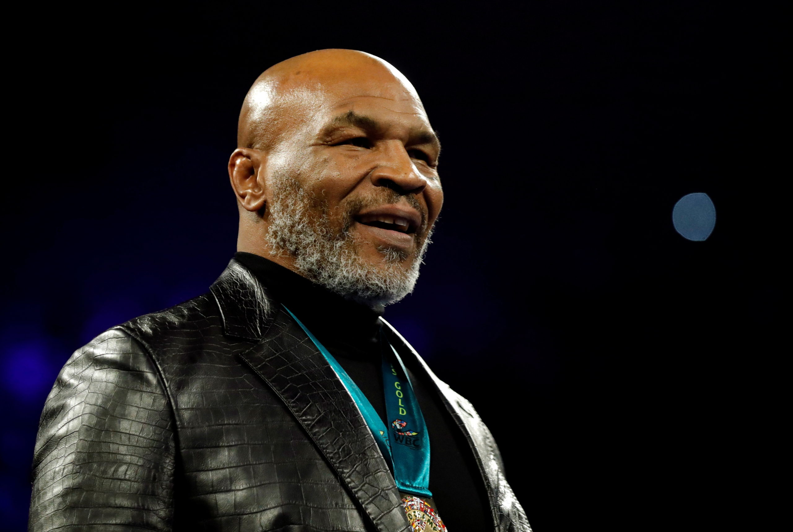 FILE PHOTO: Boxing - Deontay Wilder v Tyson Fury - WBC Heavyweight Title - The Grand Garden Arena at MGM Grand, Las Vegas, United States - February 22, 2020 Former boxer Mike Tyson before the fight