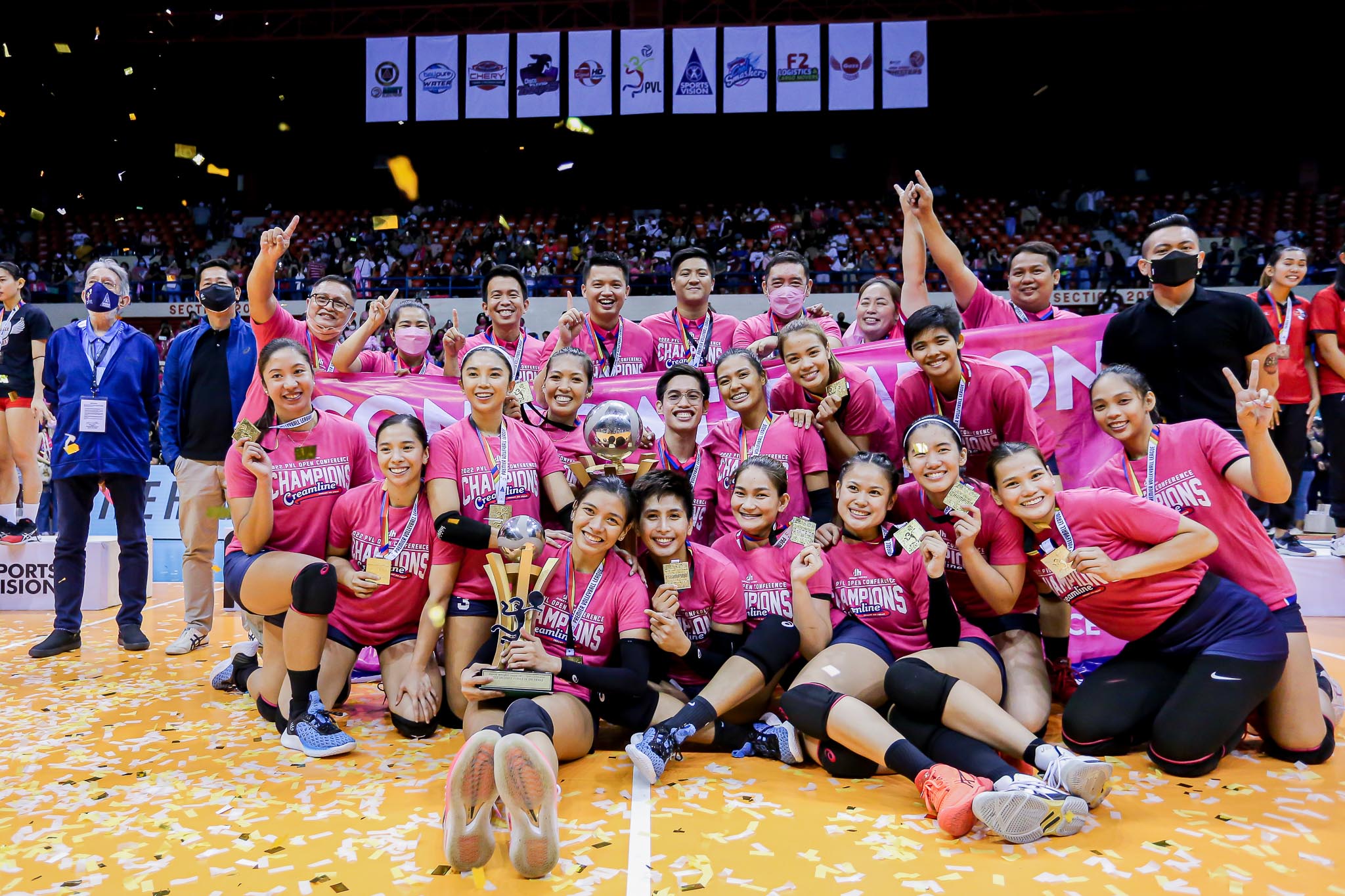 Creamline Cool Smashers sweep their way to the PVL Open Conference title. PVL PHOTO