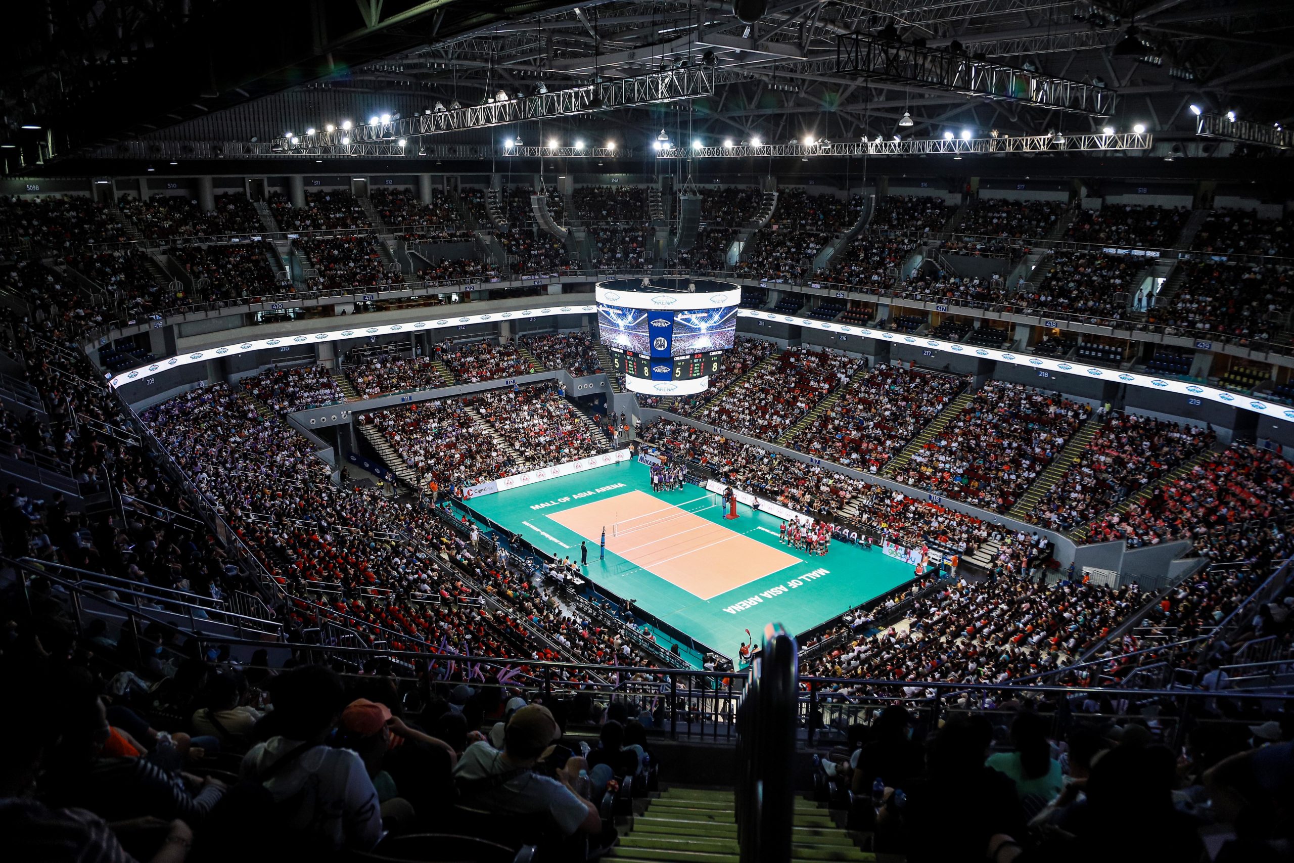 A shot of the crowd on PVL's first game back at Mall of Asia Arena. PVL PHOTO