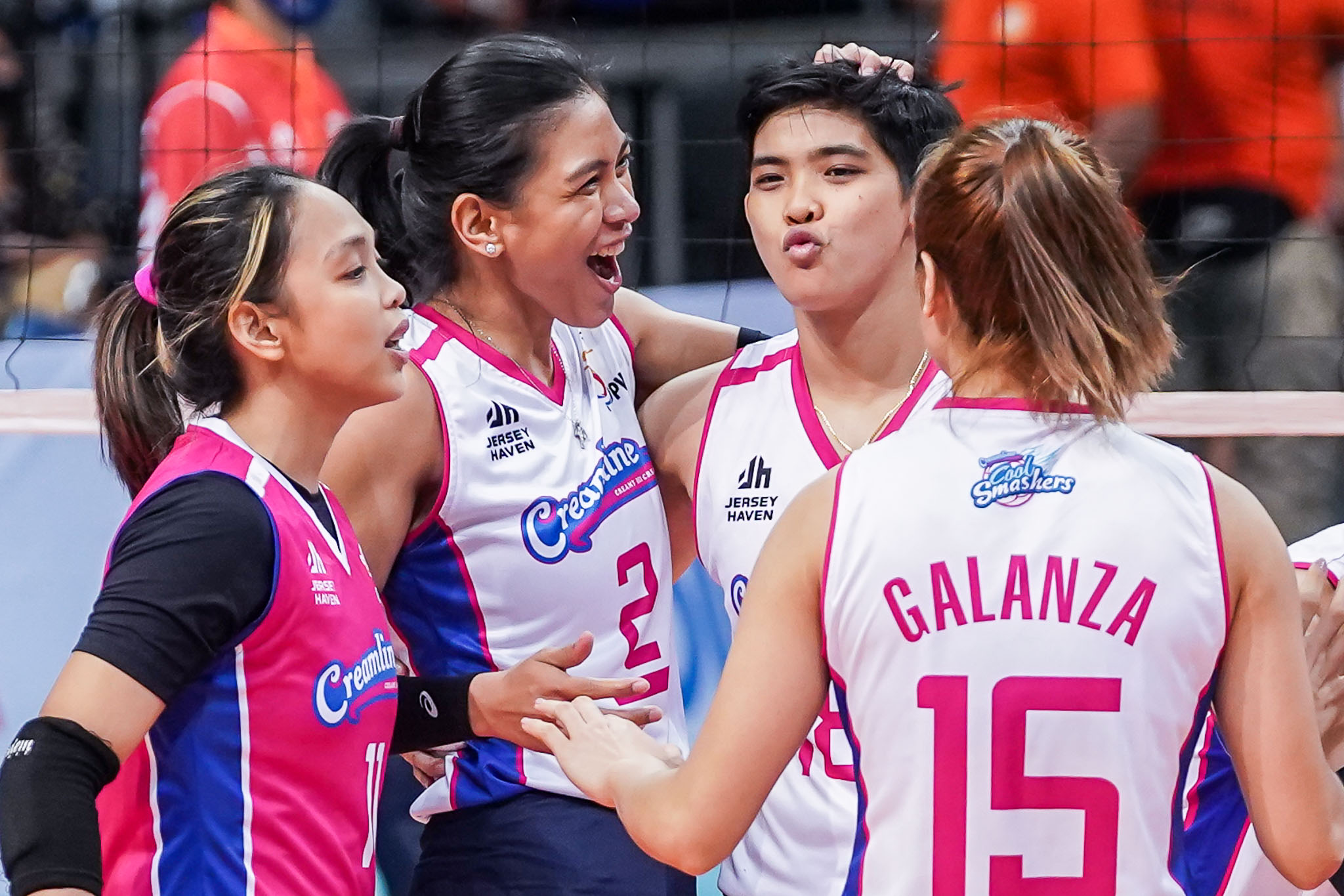 Creamline Cool Smashers in the semifinals. PVL PHOTO