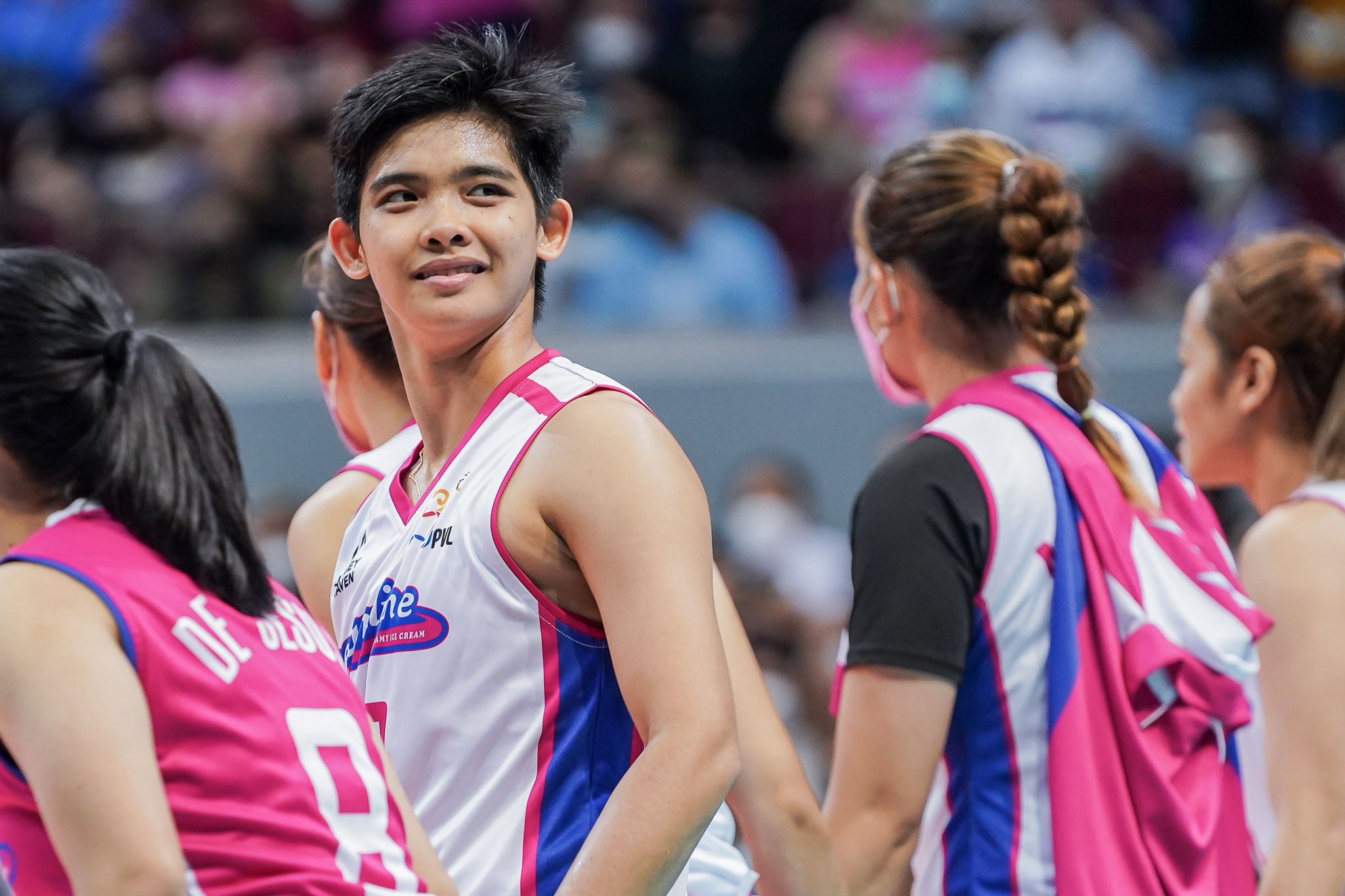 Tots Carlos top scores anew for Creamline. PVL PHOTO
