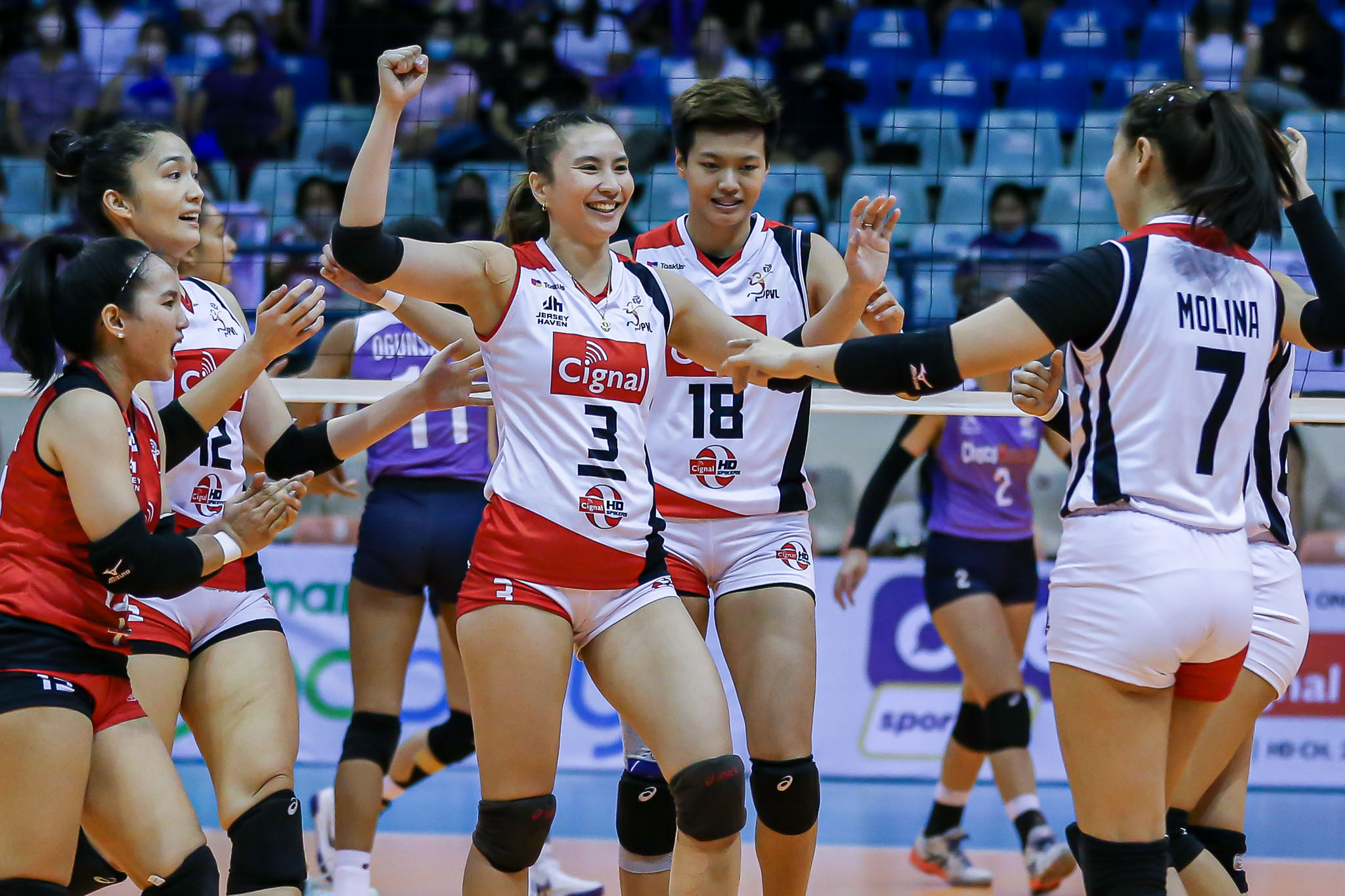 Cignal HD Spikers in the battle for third Game 2. PVL PHOTO