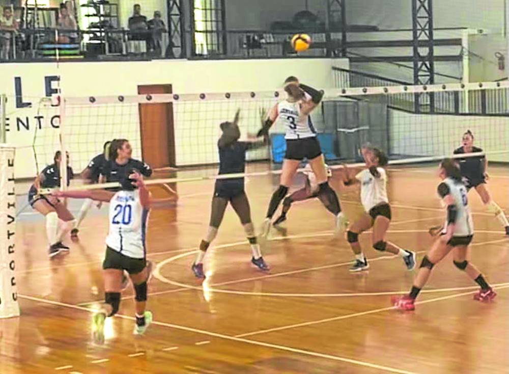 The Philippine women’s team see action against a Brazilian under-21 squad