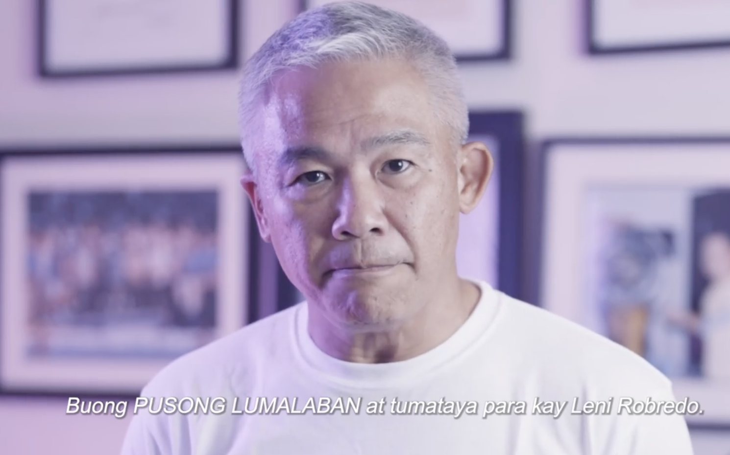 Gilas Pilipinas coach Chot Reyes announces his endorsement of Leni Robredo. CHOT REYES INSTAGRAM