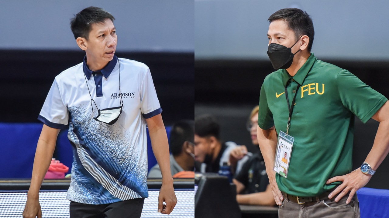 Racela brothers Nash (left) of Adamson and Olsen (right) of FEU. UAAP FILE PHOTOS