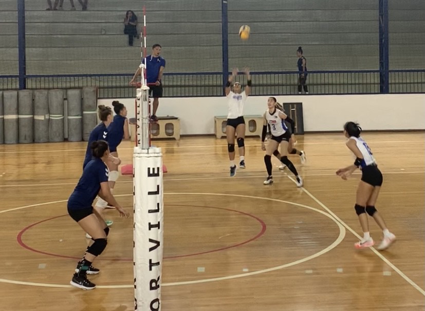 Filipino spikers in another tune-up vs under-21 squad of the Barueri Volleyball Club. JUNE NAVARRO/INQUIRER