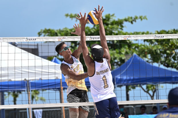 NU beach volleyball player James Buytrago UAAP PHOTO