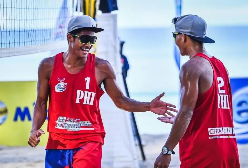 FILE- Philippine men's beach volleyball team. AVC PHOTO