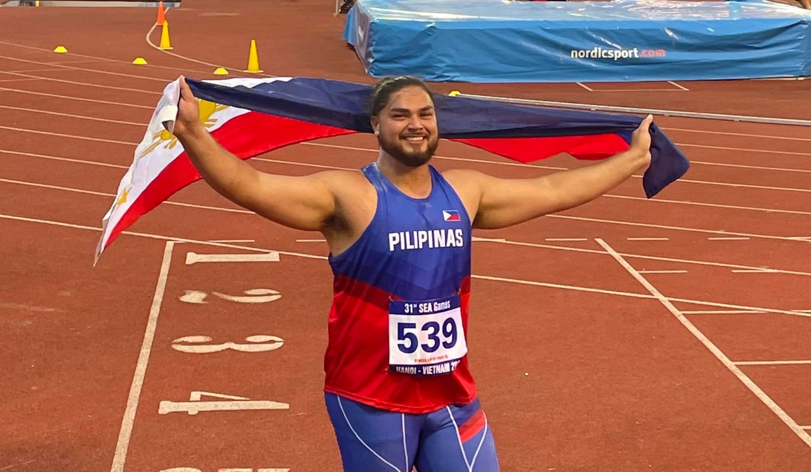 William Morrison remains the shot put king in the SEA Games. PATAFA PHOTO