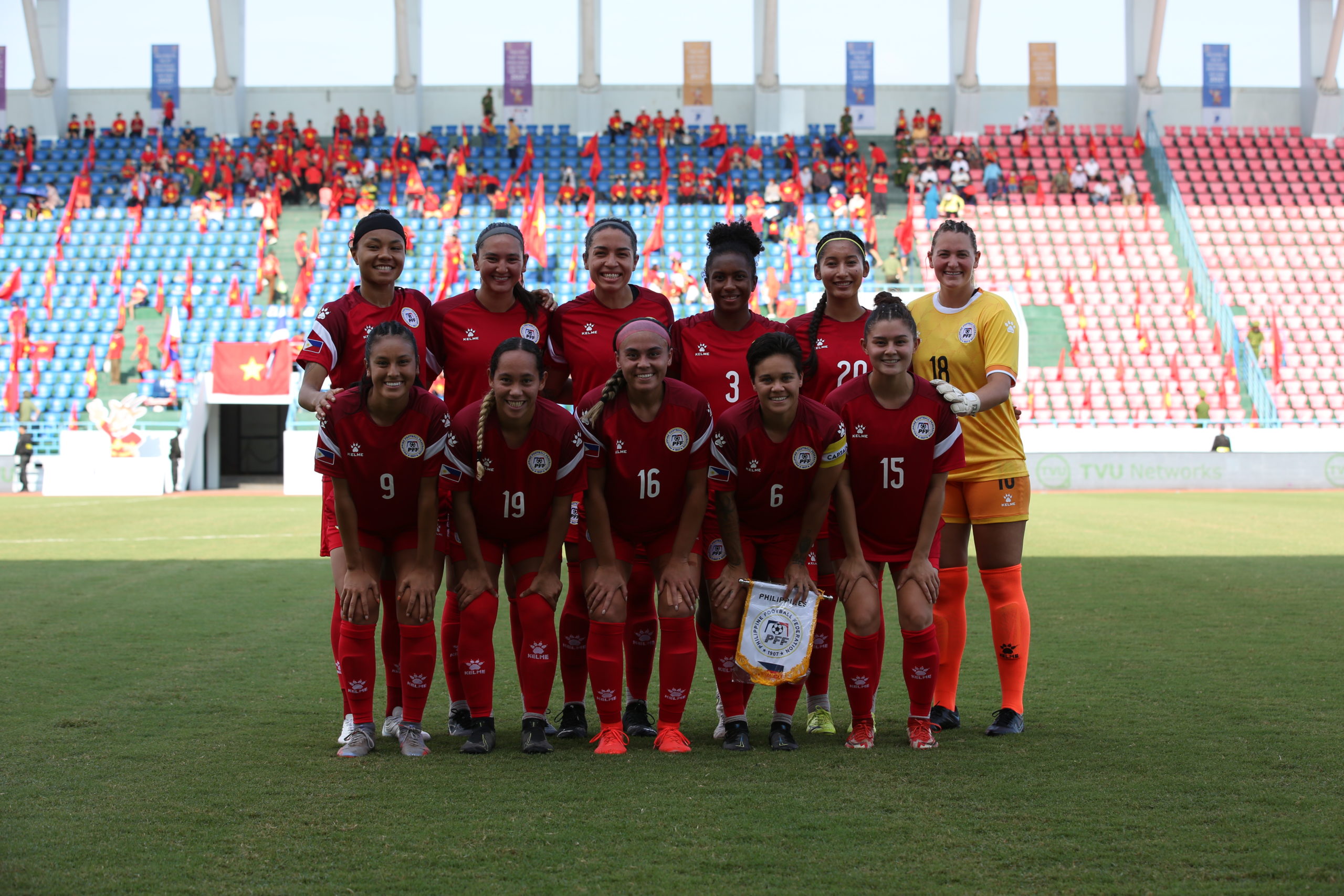 Philippines vs. Thailand at the 31st SEA Games in Women's Soccer.  PWNT/Raymond Braganza