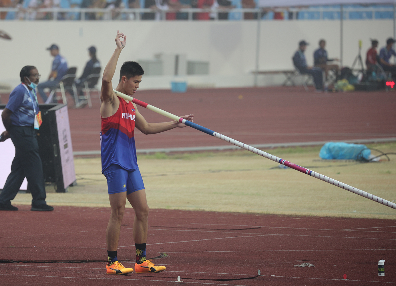 EJ Obiena wins another pole vault gold in the SEA Games. SEA GAMES POOL PHOTO