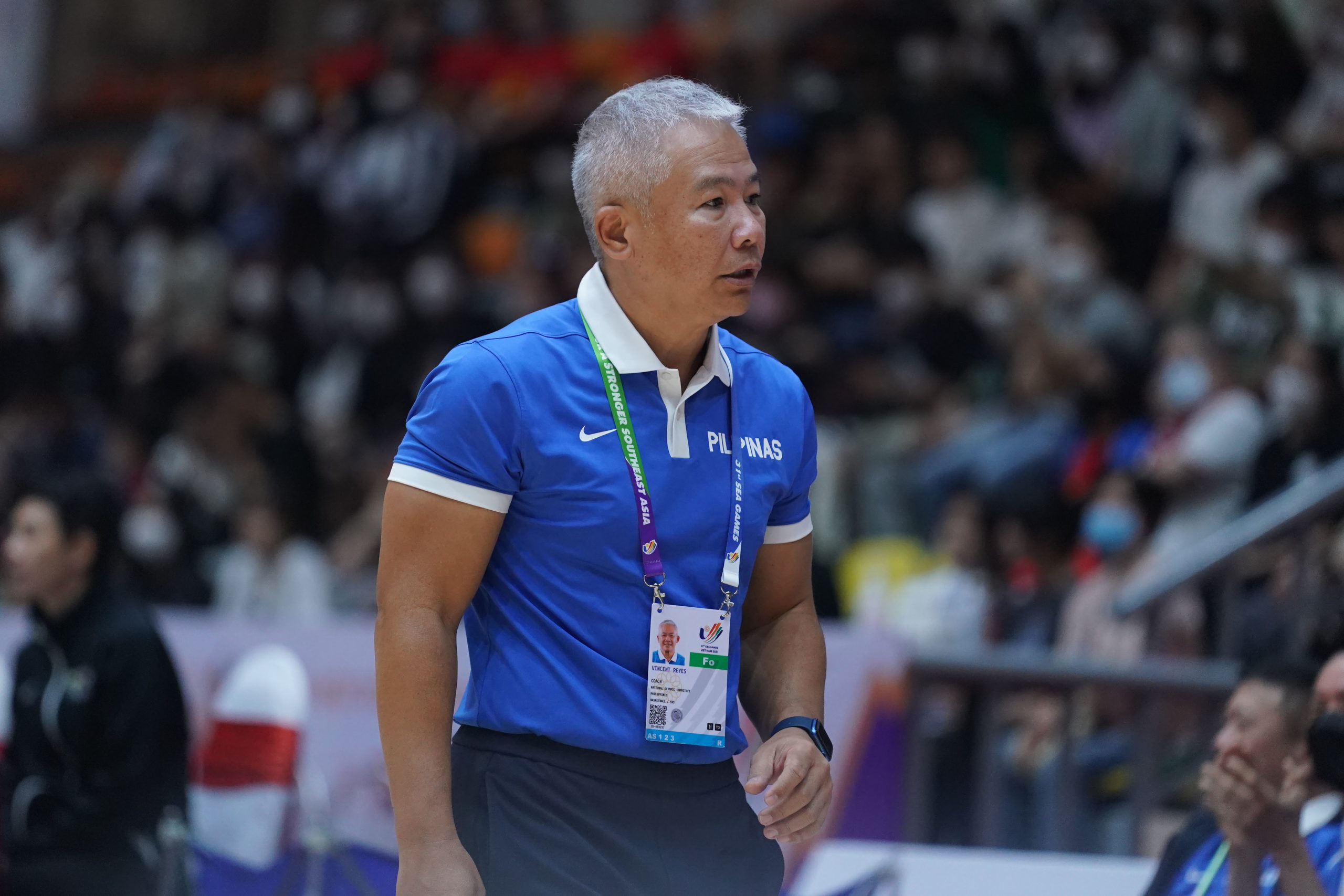 Gilas Pilipinas coach Chot Reyes in the 31st SEA Games. SEA GAMES POOL