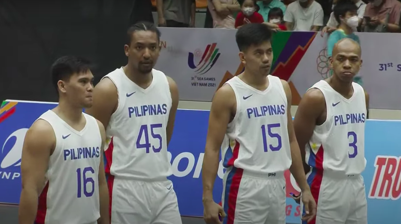 Gilas Pilipinas men's 3x3 team in the SEA Games.
