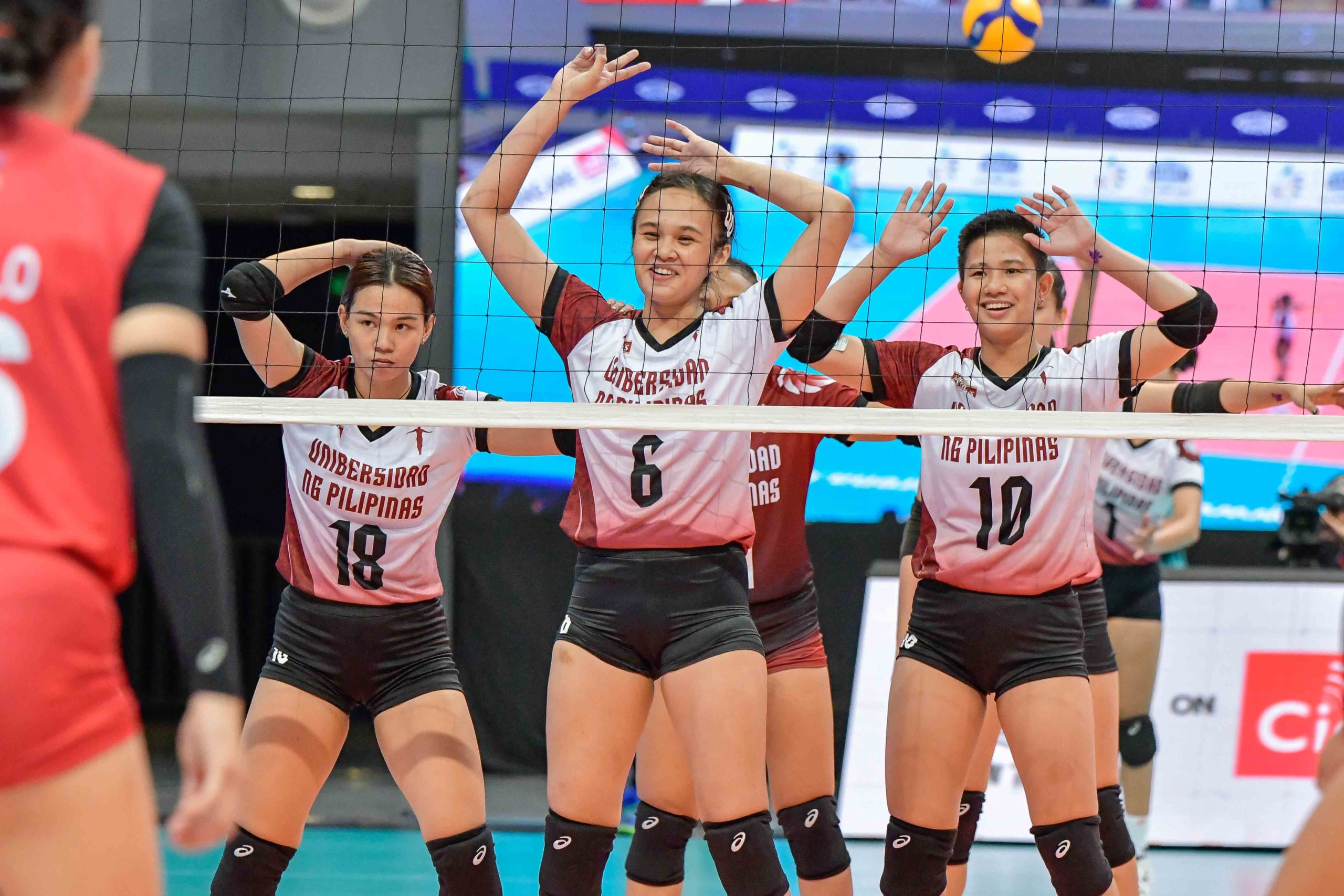 UP Fighting Maroons in the UAAP Season 84 women's volleyball. UAAP PHOTO