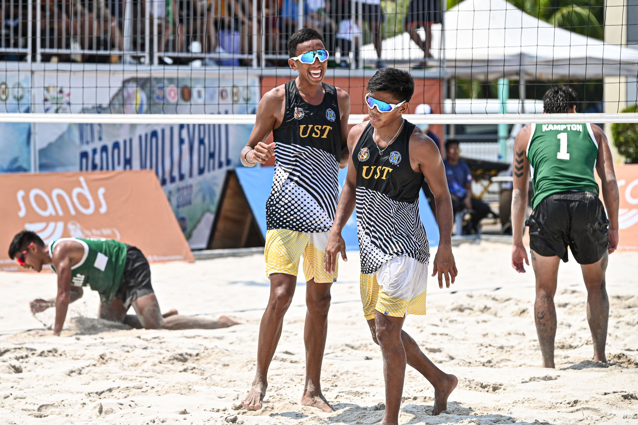 UST Growling Tigers in the UAAP Season 84 men's beach volleyball tournament. UAAP PHOTO