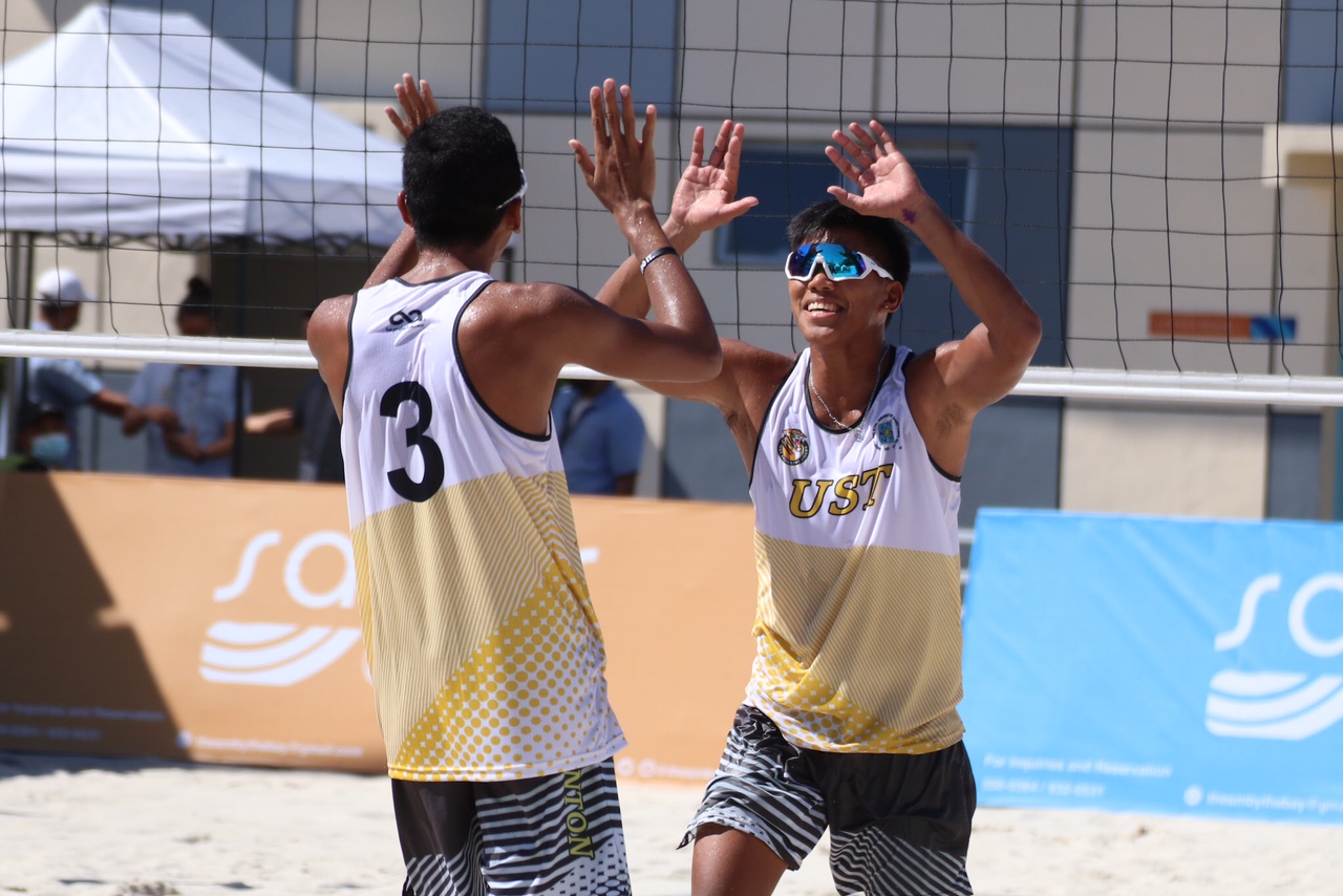 UST Growling Tigers in the UAAP Season 94 men's beach volleyball tournament. UAAP PHOTO