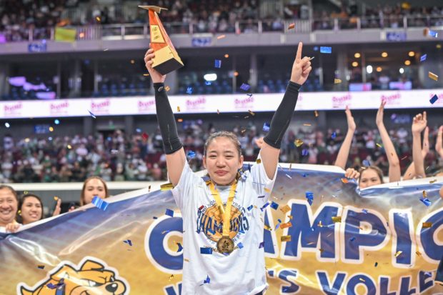 NU's Cess Robles is the Finals MVP. –UAAP PHOTO