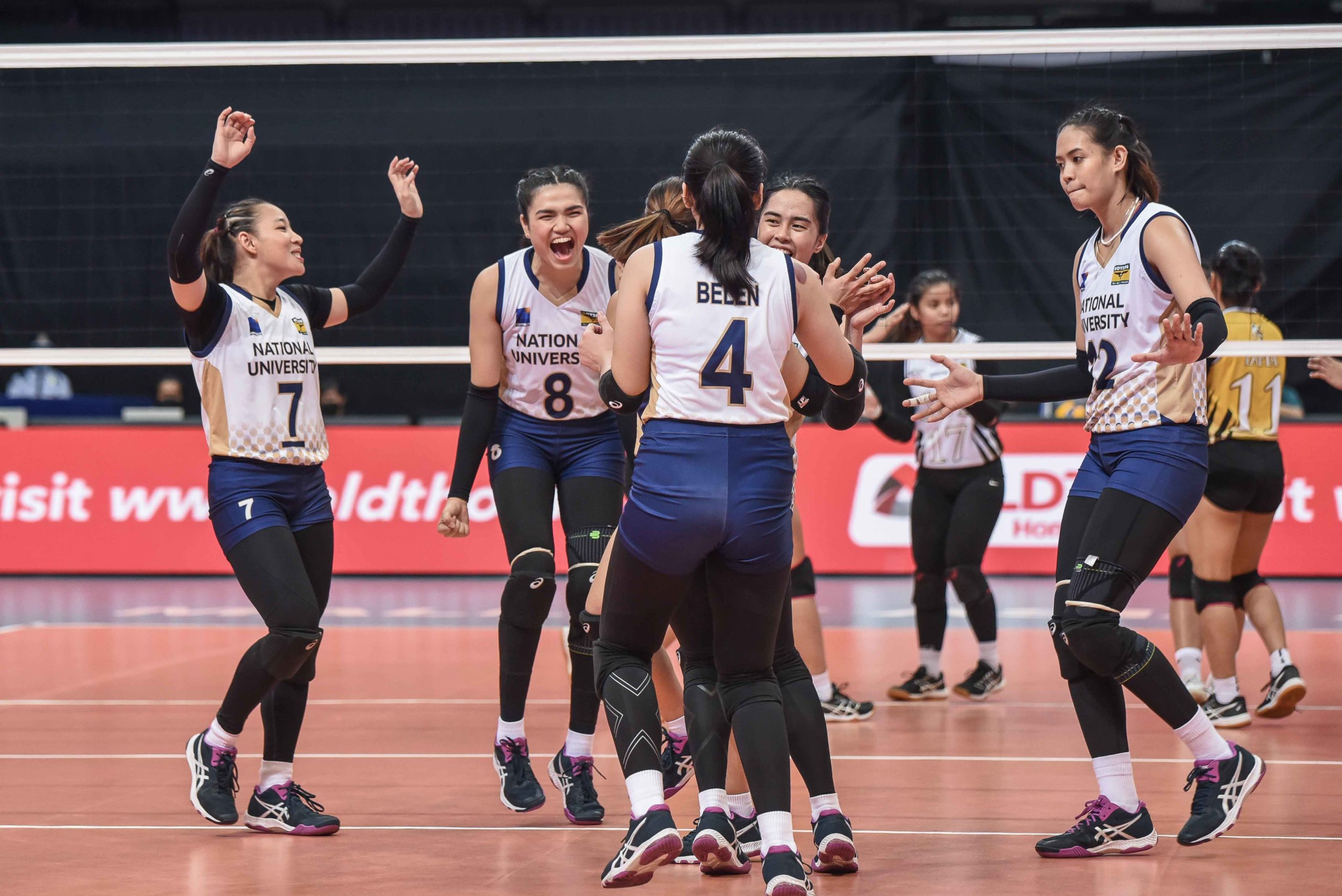 NU Lady Bulldogs sweep their way to UAAP Finals. UAAP PHOTO