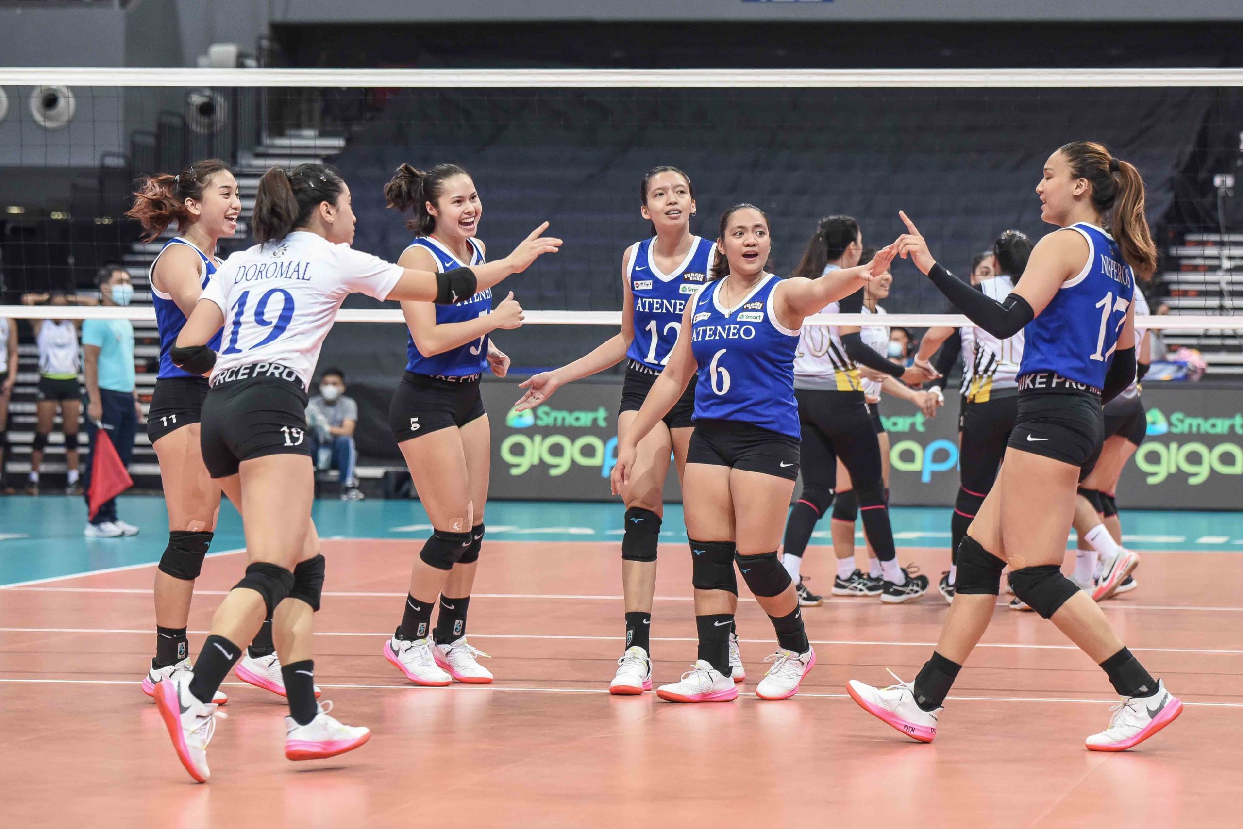 Faith Nisperos and the Ateneo Blue Eagles survive another do-or-die showdown. –UAAP PHOTO