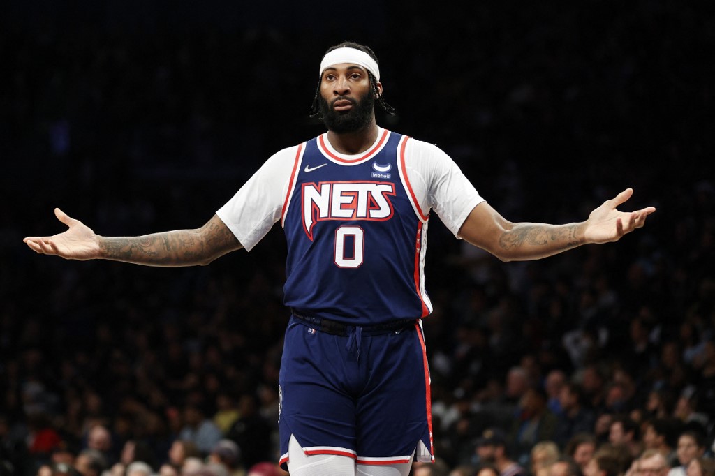 FILE– Andre Drummond with the Brooklyn Nets. 