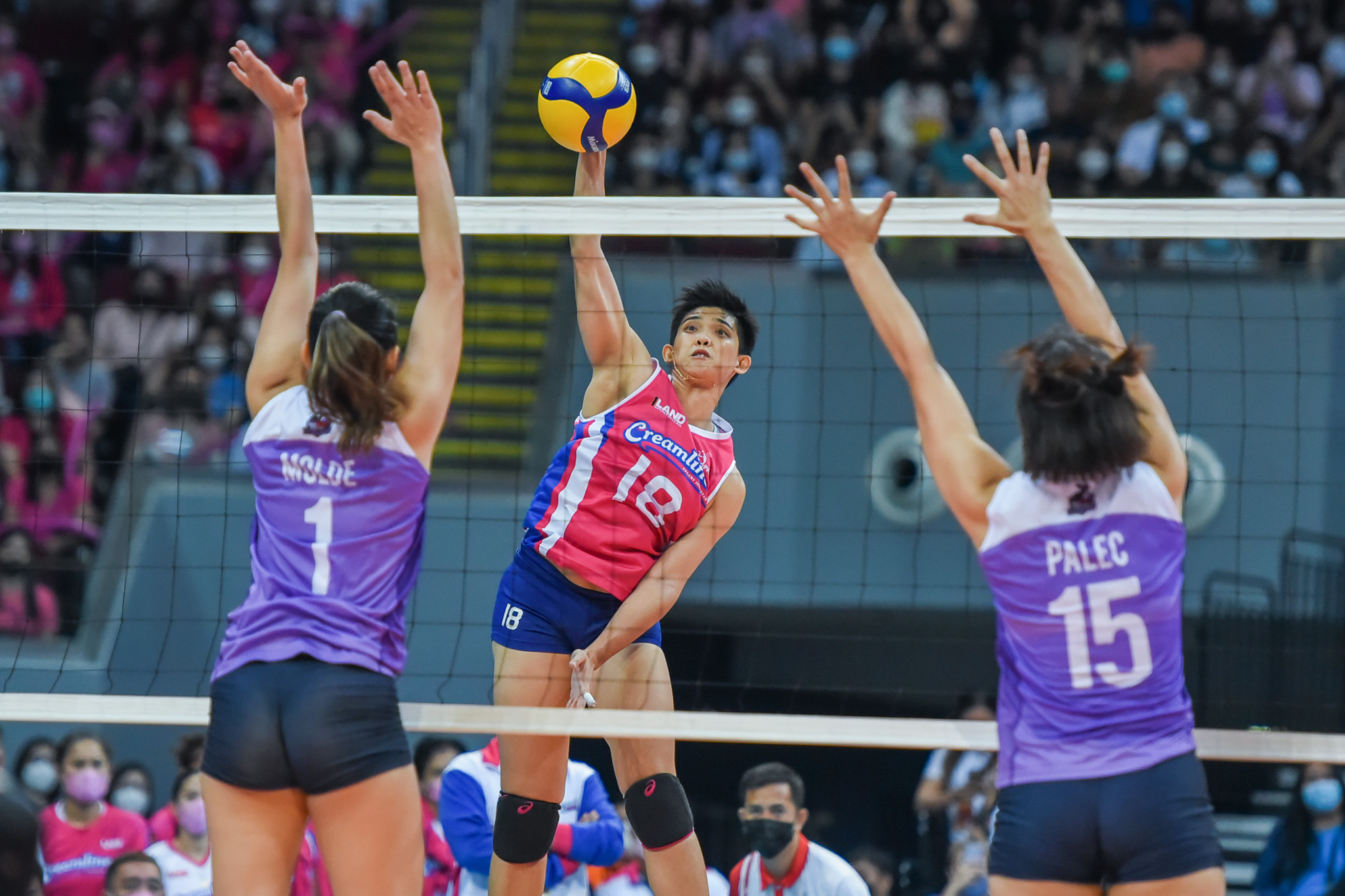 Creamline's Tots Carlos during the PVL Invitationals. 
