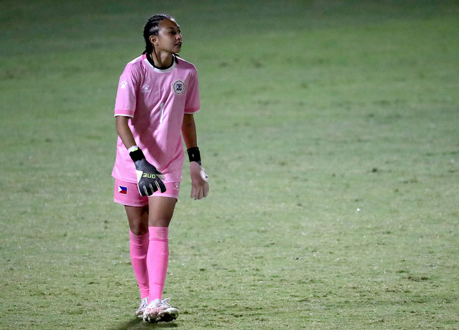 Filipinas goalkeeper Inna Palacios.