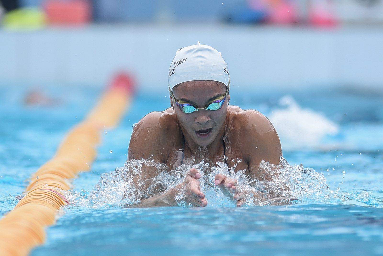 Kayla Sanchez swimming