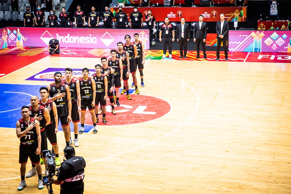 Indonesian national team in the Fiba Asia Cup 2022. 