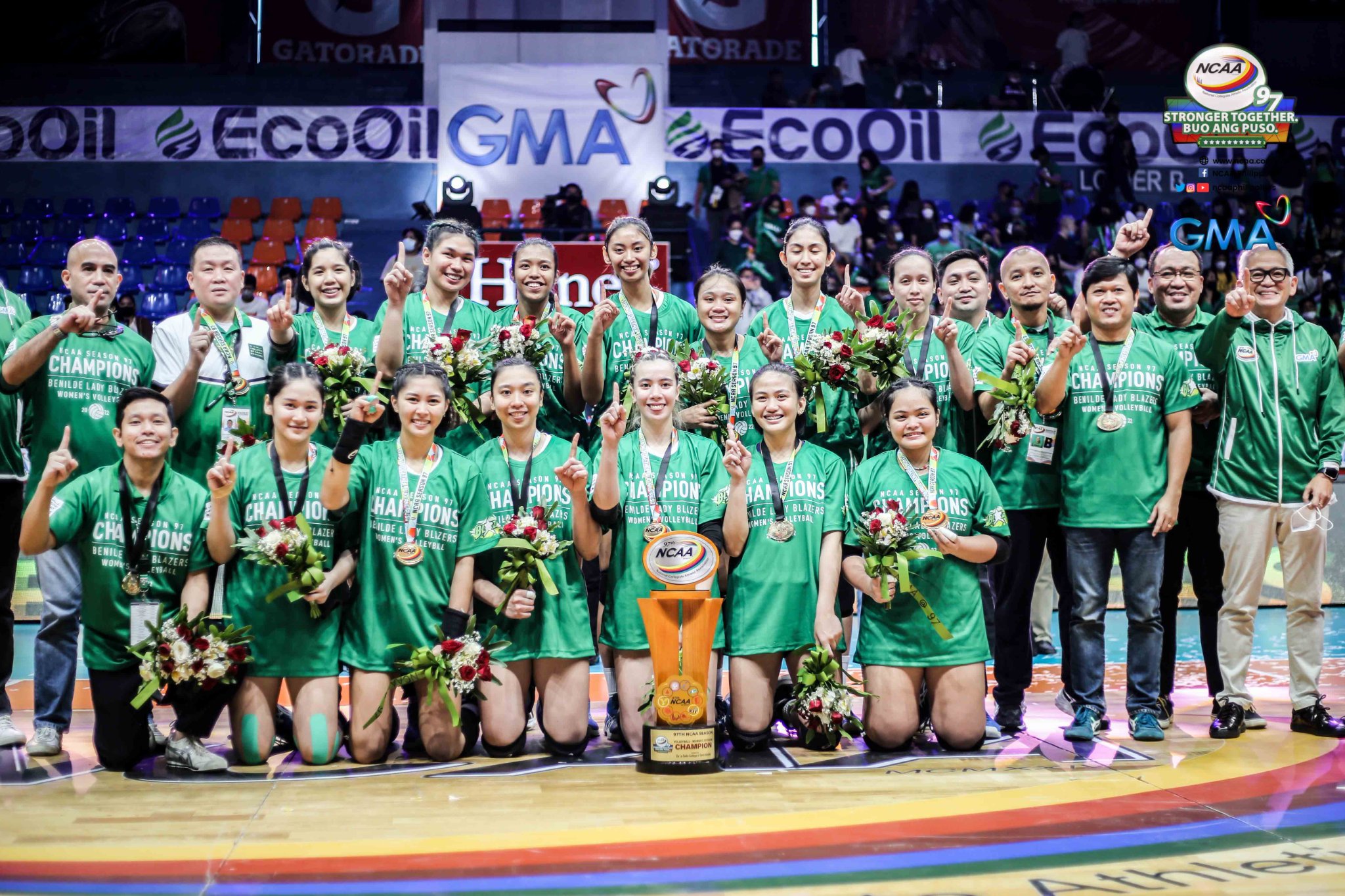 The St. Benilde Lady Blazers are the NCAA Season 97 women's volleyball champions
