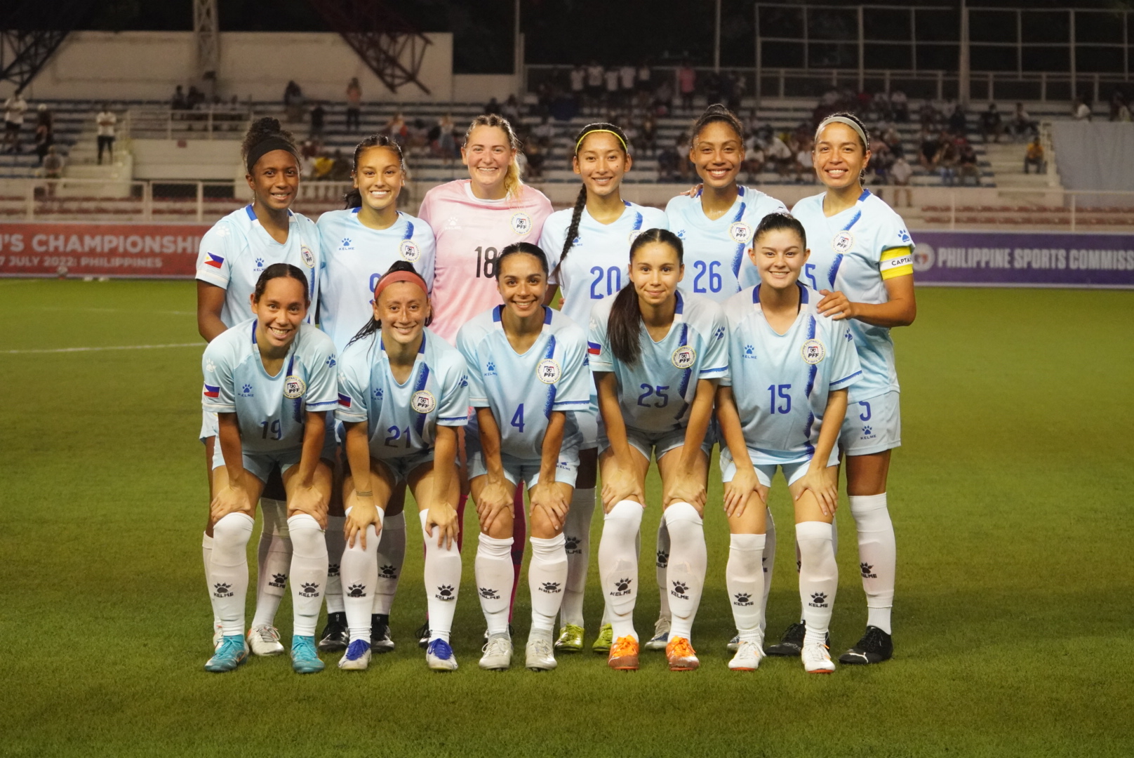 Filipina' starting XI vs Thailand in the AFF Women's Championship 2022.