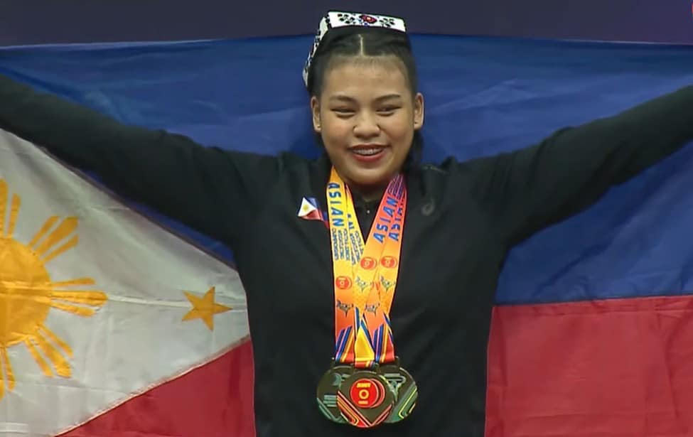 Vanessa Sarno wins three golds in the Asian Youth and Junior Weightlifting Championship