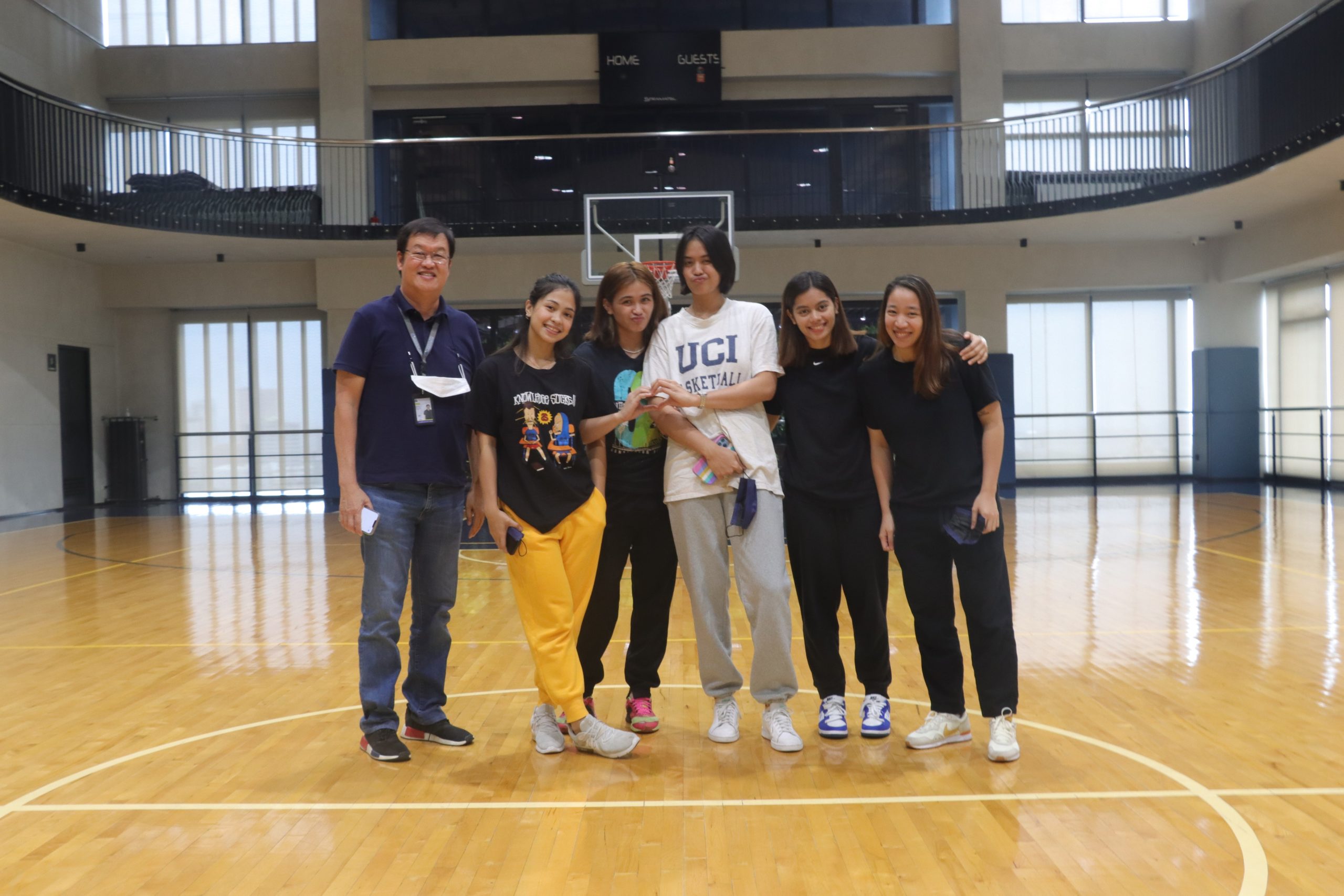 Some members of the NU Lady Bulldogs who were supposed to represent the country in the AVC Cup. 