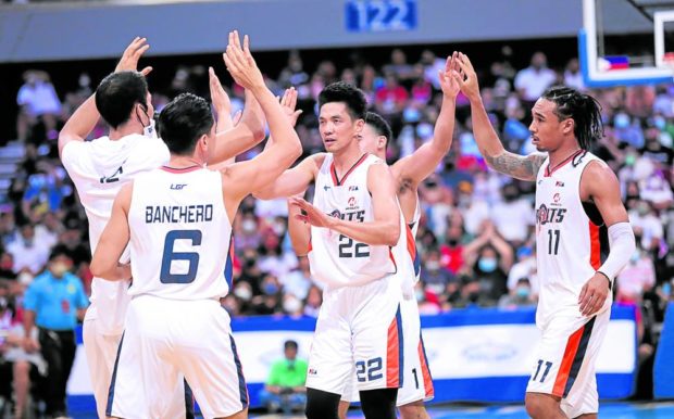 The Bolts (photo above) now have their eyes set on another powerhouse team in San Miguel and are confident of reaching an all-Filipino plateau. —Photos by PBA IMAGES 
