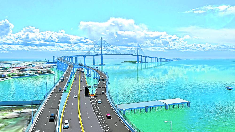An artist’s rendition of the CCLEX bridge accentuates its breathtaking view