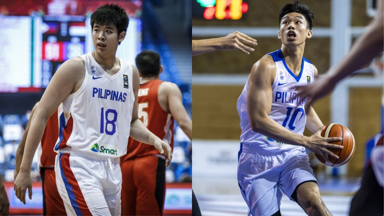 FILE–Geo Chiu and Dave Ildefonso during their Gilas Pilipinas stints.