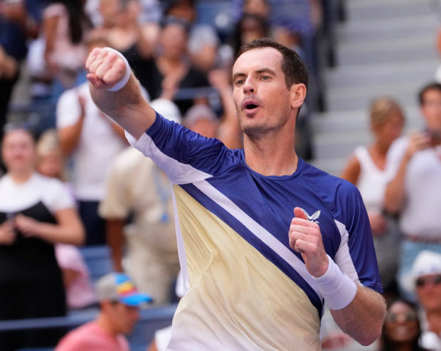 Andy Murray of Great Britain after beating Emelio Nava of the USA on day three of the 2022 U.S. Open tennis tournament at USTA Billie Jean King National Tennis Center. Mandatory Credit: Robert Deutsch-USA TODAY Sports