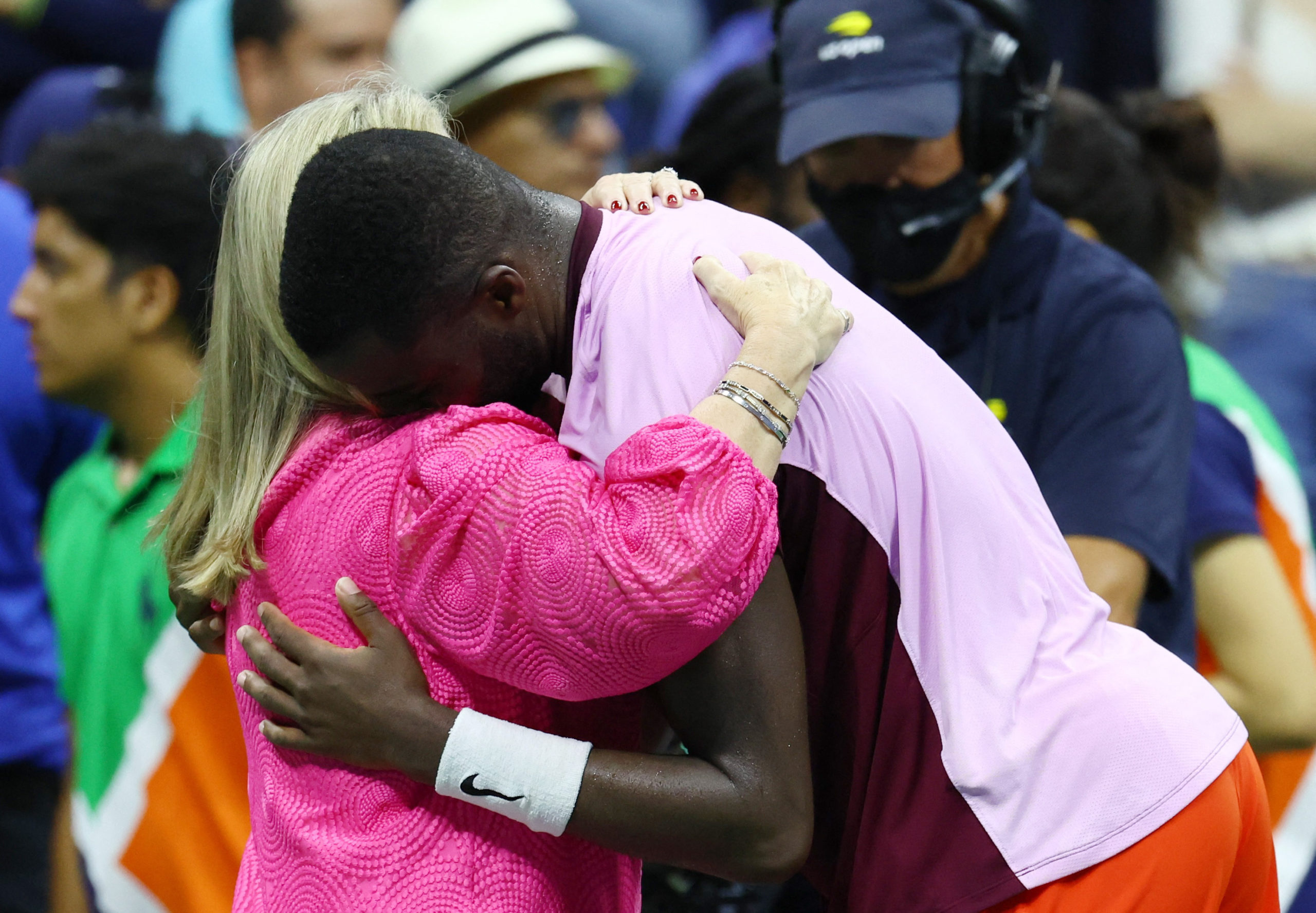 Tennis - U.S. Open - Flushing Meadows, New York, United States - September 9, 2022 Frances Tiafoe of the U.S. after losing his semi final match against Spain's Carlos Alcaraz 