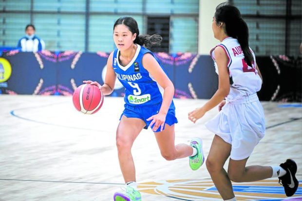 Sumayah Sugapong holds her own against formidable opposition to average 14 a game. —FIBA.COM