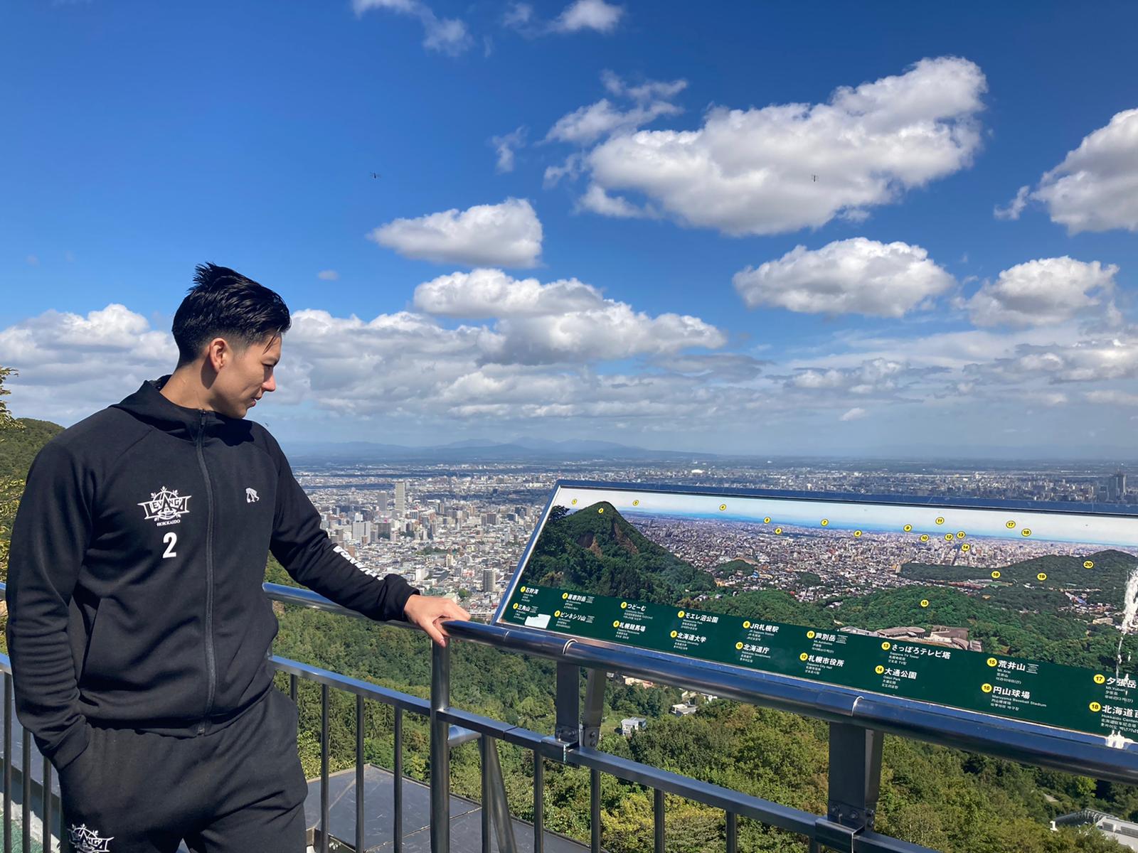 Dwight Ramos during his tour of Sapporo City. 