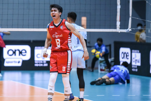 Spikers Turf Ysay Marasigan Leads Cignals Charge To Beat Vns One Alicia Inquirer Sports